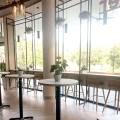 Cafe Aster - Gardens by the Bay | Product Seen: [Troy Barchair - SH650 & Customised laminated tabletop + FLAT® KX22-H1035 Table Base (For Bar Table)]